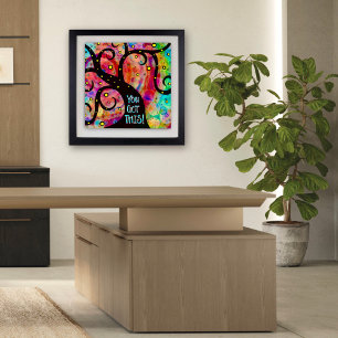 おもしろいカラフル教室 ポスター