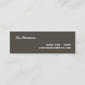 おもしろいカラフル数々のストライプミニ名刺 スキニー名刺 (裏面)