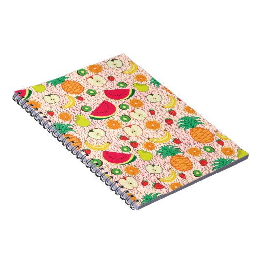 おもしろいカラフル果実夏ヘルシーベジタリアン ノートブック (右側)