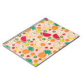 おもしろいカラフル果実夏ヘルシーベジタリアン ノートブック (左側)