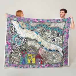 おもしろいカラフル毛布 フリースブランケット