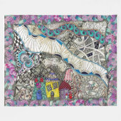 おもしろいカラフル毛布 フリースブランケット (正面(横))