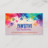 おもしろいカラフル水彩画 名刺 (正面)