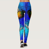 おもしろいカラフル海クラゲシックなフォトサークルアート レギンス (裏面)
