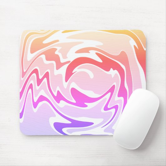 おもしろいカラフル液スワール マウスパッド (マウス)