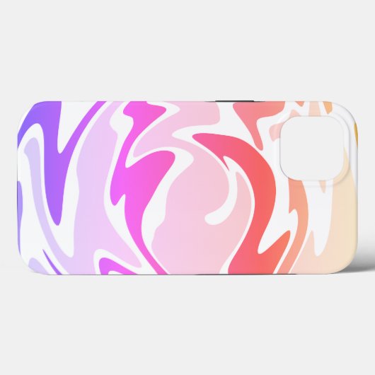 おもしろいカラフル液スワール Case-Mate iPhoneケース (裏面 (横))