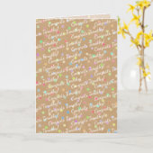 おもしろいカラフル点々のある大事な行事おめでとう カード (黄色い花)