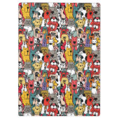 おもしろいカラフル犬 クリップボード (裏面)