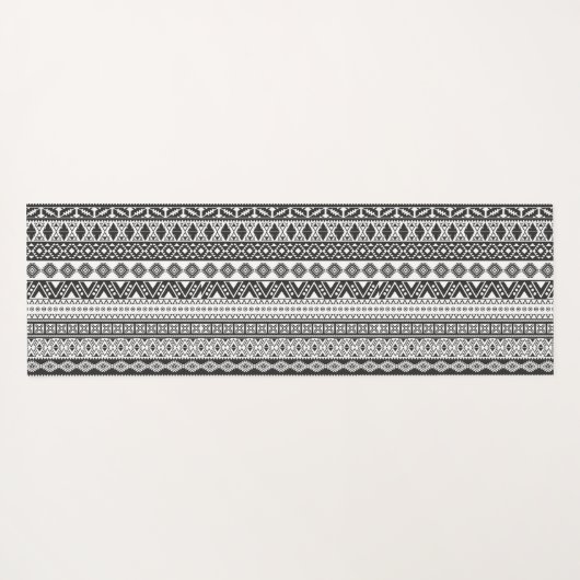 おもしろいカラフル白黒逆編集可能 ヨガマット (裏面(横))