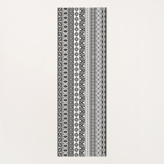 おもしろいカラフル白黒逆編集可能 ヨガマット (裏面)