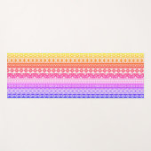 おもしろいカラフル白黒逆編集可能 ヨガマット (正面(横))