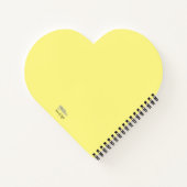 おもしろいカラフル等式の幾何学的デザインハート ノートブック (裏面)