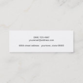 おもしろいカラフル紙吹雪ストライプの金ゴールドMommy Card コーリングカード (裏面)