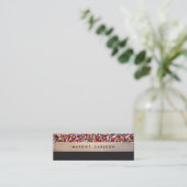 おもしろいカラフル紙吹雪ストライプの金ゴールドMommy Card コーリングカード (スタンド正面)