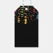 おもしろいカラフル紙吹雪リボン誕生日ありがとう ギフトタグ (裏面)