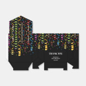 おもしろいカラフル紙吹雪リボン フェイバーボックス (折り畳みなし)