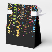 おもしろいカラフル紙吹雪リボン フェイバーボックス (裏面サイド)