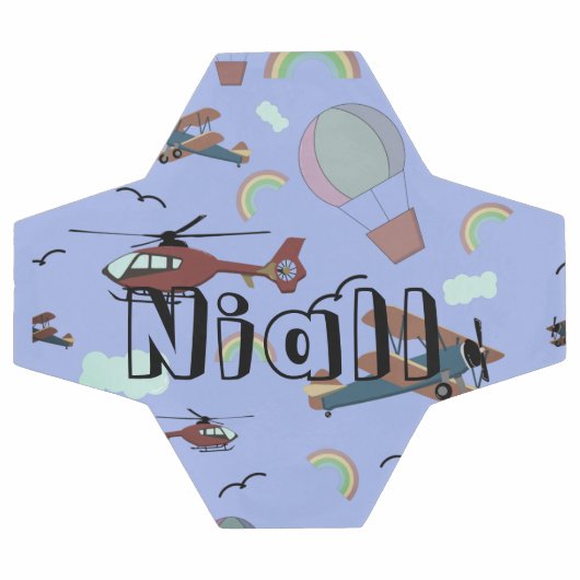 おもしろいカラフル航パーソナライズされた空 サッカーボール (フラット)