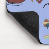 おもしろいカラフル航パーソナライズされた空 マウスパッド (コーナー)