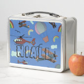 おもしろいカラフル航パーソナライズされた空 メタルランチボックス (インサイチュ)