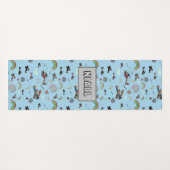 おもしろいカラフル航パーソナライズされた空 ヨガマット (裏面(横))