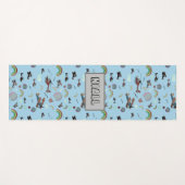 おもしろいカラフル航パーソナライズされた空 ヨガマット (正面(横))