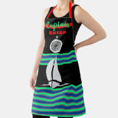 おもしろいカラフル航海のをテーマにした エプロン (インサイチュ)