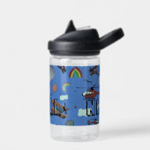 おもしろいカラフル航空 ウォーターボトル (左面)