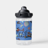 おもしろいカラフル航空 ウォーターボトル (背面)