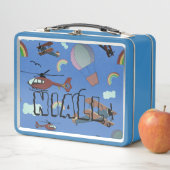 おもしろいカラフル航空 メタルランチボックス (インサイチュ)