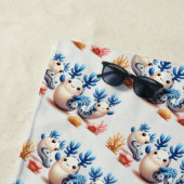 おもしろいカラフル踊り ビーチタオル (インサイチュ)