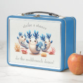 おもしろいカラフル踊り メタルランチボックス (インサイチュ)