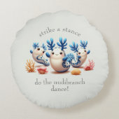 おもしろいカラフル踊り ラウンドクッション (裏面)