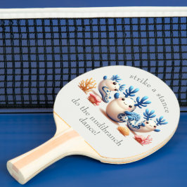 おもしろいカラフル踊り 卓球ラケット