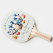 おもしろいカラフル踊り 卓球ラケット (横)