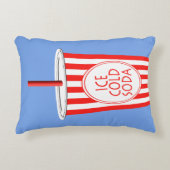 おもしろいカラフル飲料用の氷冷ソーダ アクセントクッション (正面)