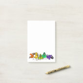 おもしろいカラフル鳥 ポストイット (デスク上)