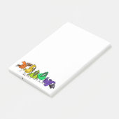 おもしろいカラフル鳥 ポストイット (アングル)