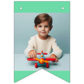 おもしろいカラフル16枚の写真または名前、Wishカスタマイズ バンティングフラッグ (第1の旗)