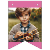 おもしろいカラフル16枚の写真または名前、Wishカスタマイズ バンティングフラッグ (第3の旗)