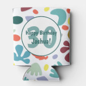 おもしろいカラフル30歳の誕生日名前をカスタムする 缶クーラー (裏面)