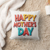 おもしろいカラフル&ハッピーマザーズデイギフト クッション (ブランケット)