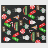 おもしろいカラフル、パーソナライズされた贈り物 ラッピングペーパー (フラット)