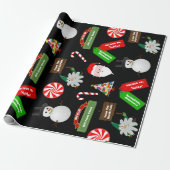 おもしろいカラフル、パーソナライズされた贈り物 ラッピングペーパー (アンロールド)