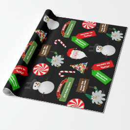 おもしろいカラフル、パーソナライズされた贈り物 ラッピングペーパー