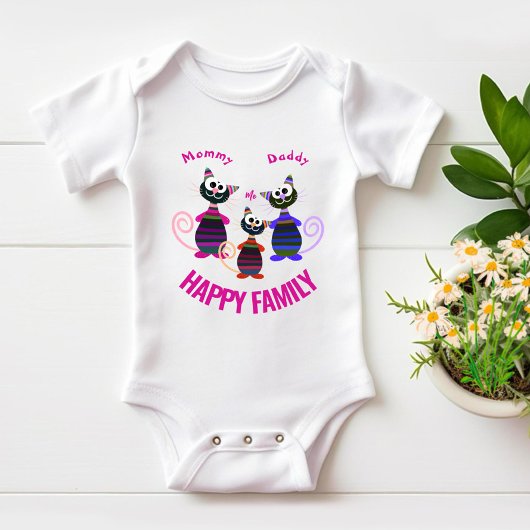 おもしろいカラフル ベビーボディスーツ