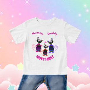 おもしろいカラフル ベビーTシャツ