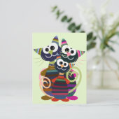 おもしろいカラフル ポストカード (スタンド正面)