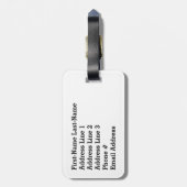 おもしろいカラフル、レインボースペクトル「メリークリスマス！」 ラゲッジタグ (裏面縦)