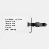 おもしろいカラフル、レインボースペクトル「メリークリスマス！」 ラゲッジタグ (裏面横)